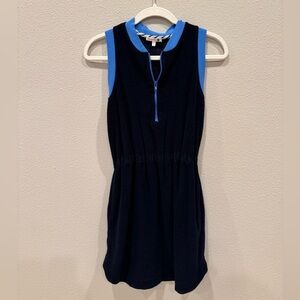 Sundry Half-Zip Terry Mini Dress, Size Small